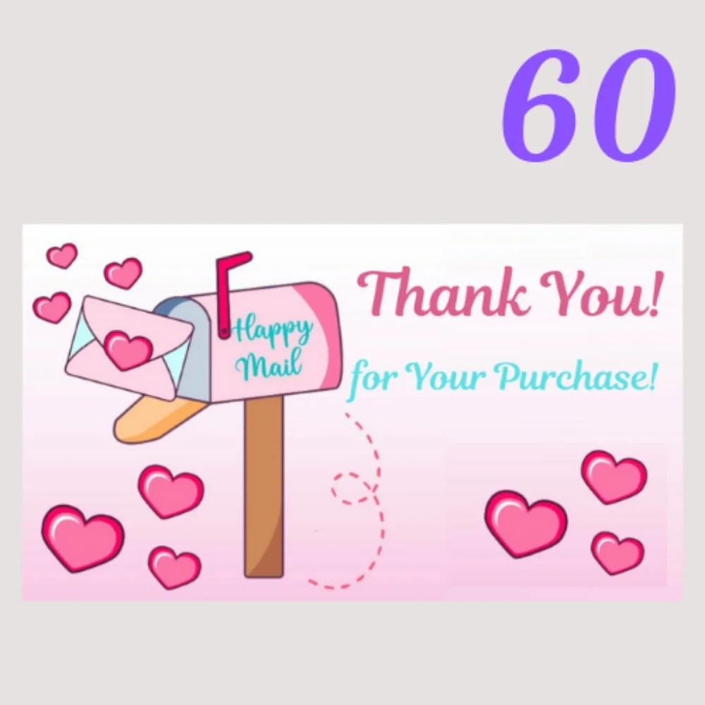 60 Thank You Cards